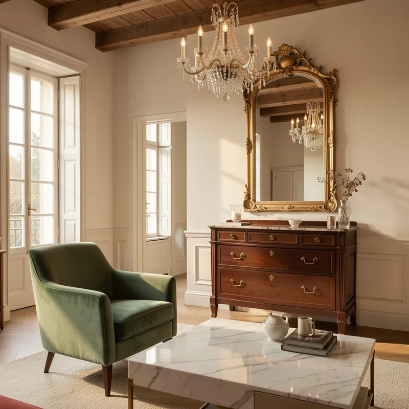 Brocante chic : 7 règles pour une déco élégante et intemporelle en 2026